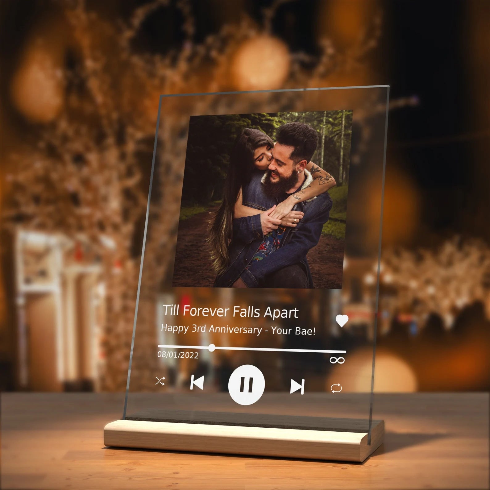 Acrylic Music Plaque – Personalized Anniversary Keepsake