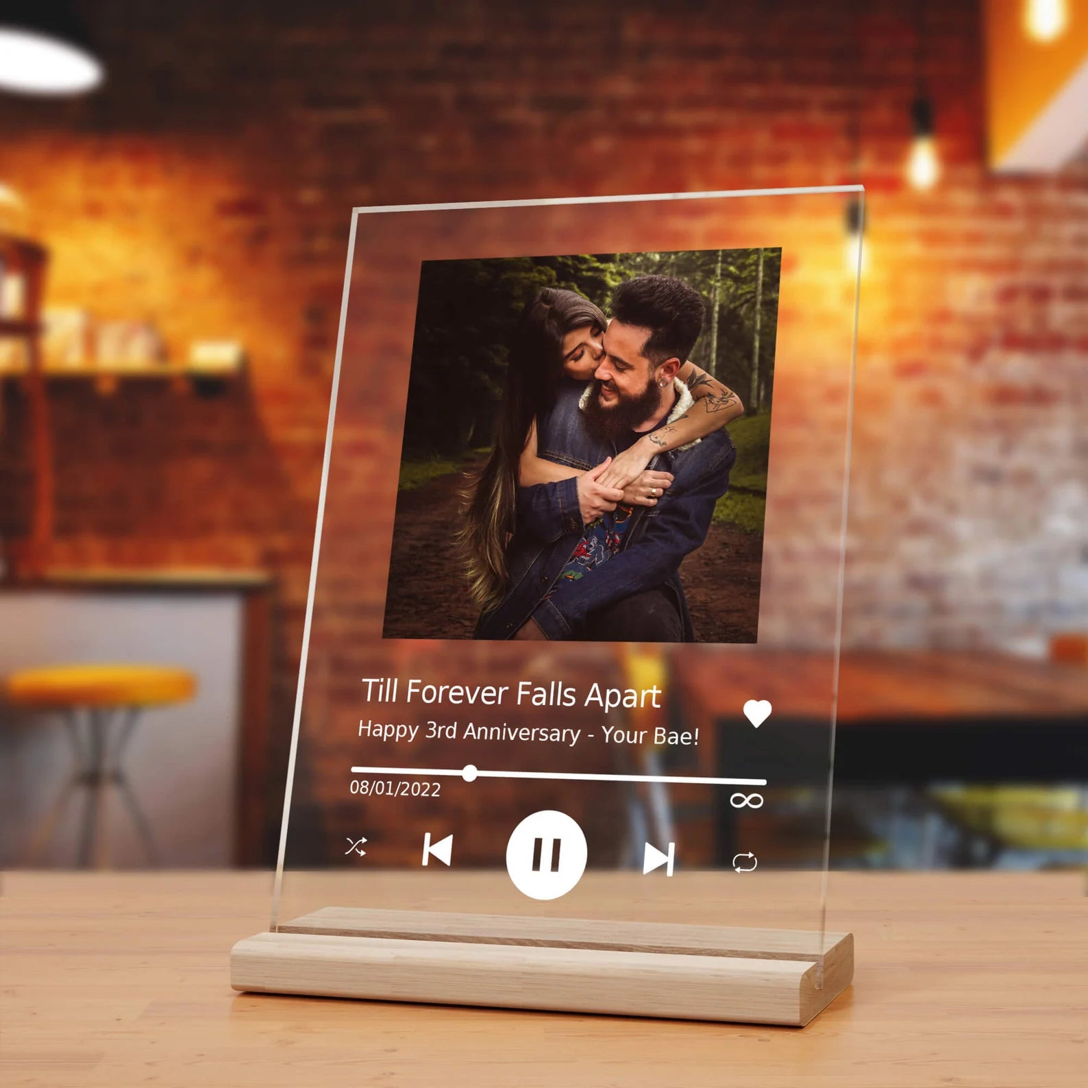 Acrylic Music Plaque – Personalized Anniversary Keepsake