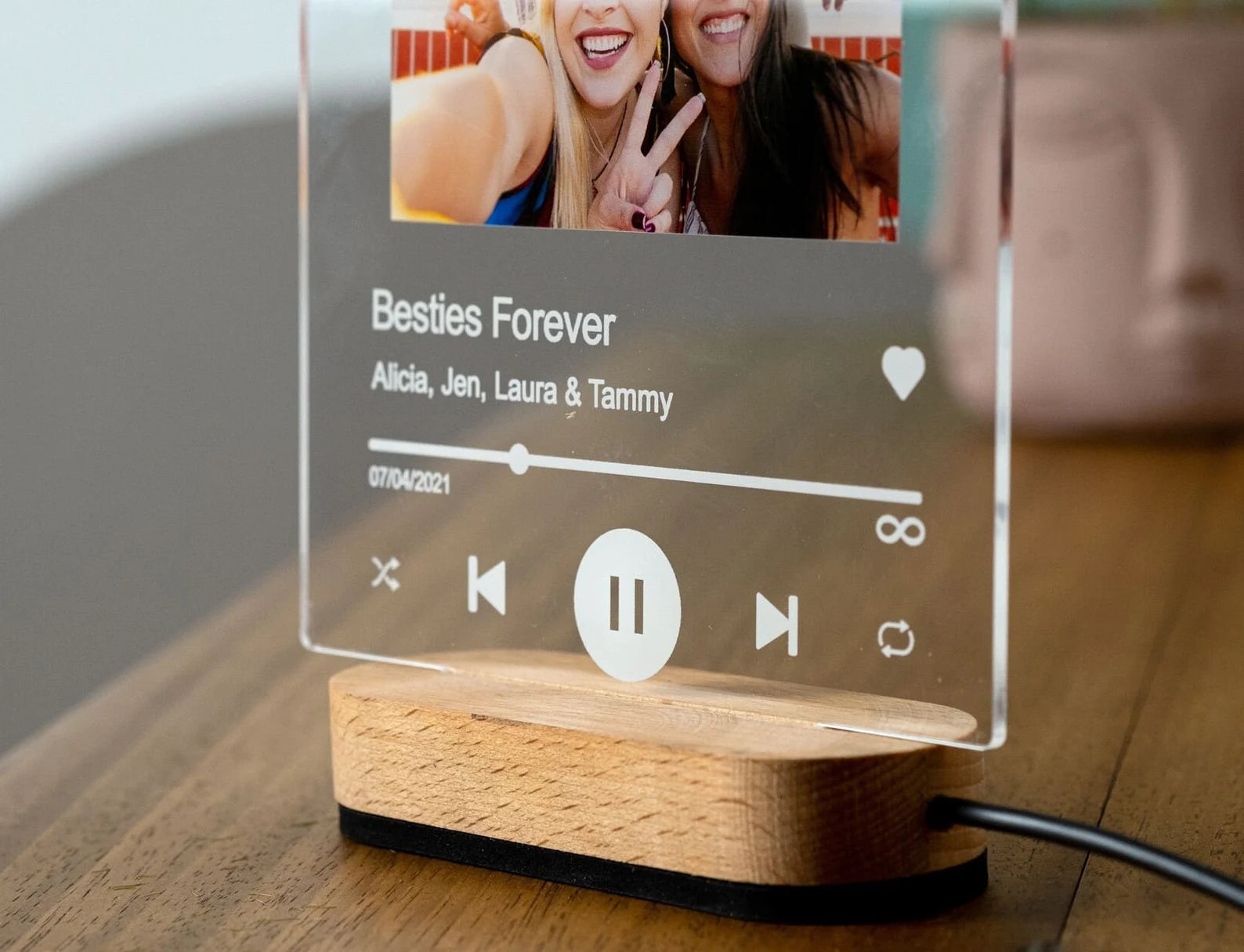 Acrylic Music Plaque – Personalized Anniversary Keepsake