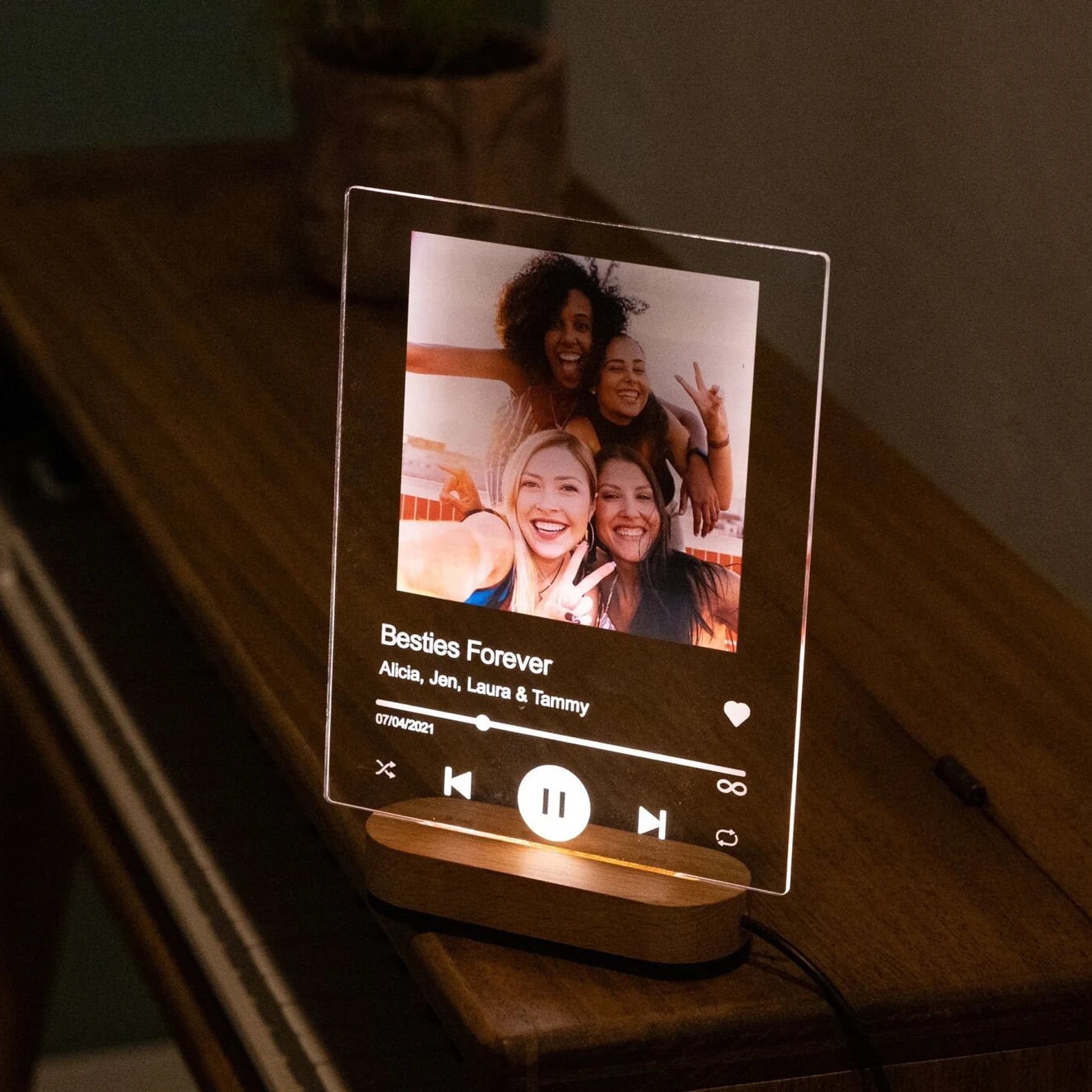 Acrylic Music Plaque – Personalized Anniversary Keepsake
