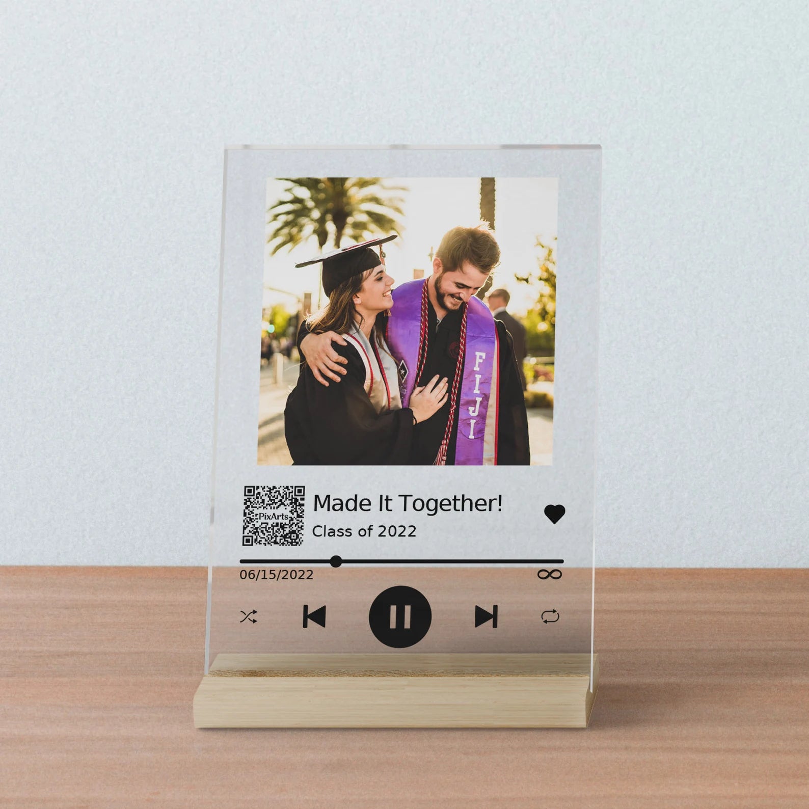Acrylic Music Plaque – Personalized Anniversary Keepsake