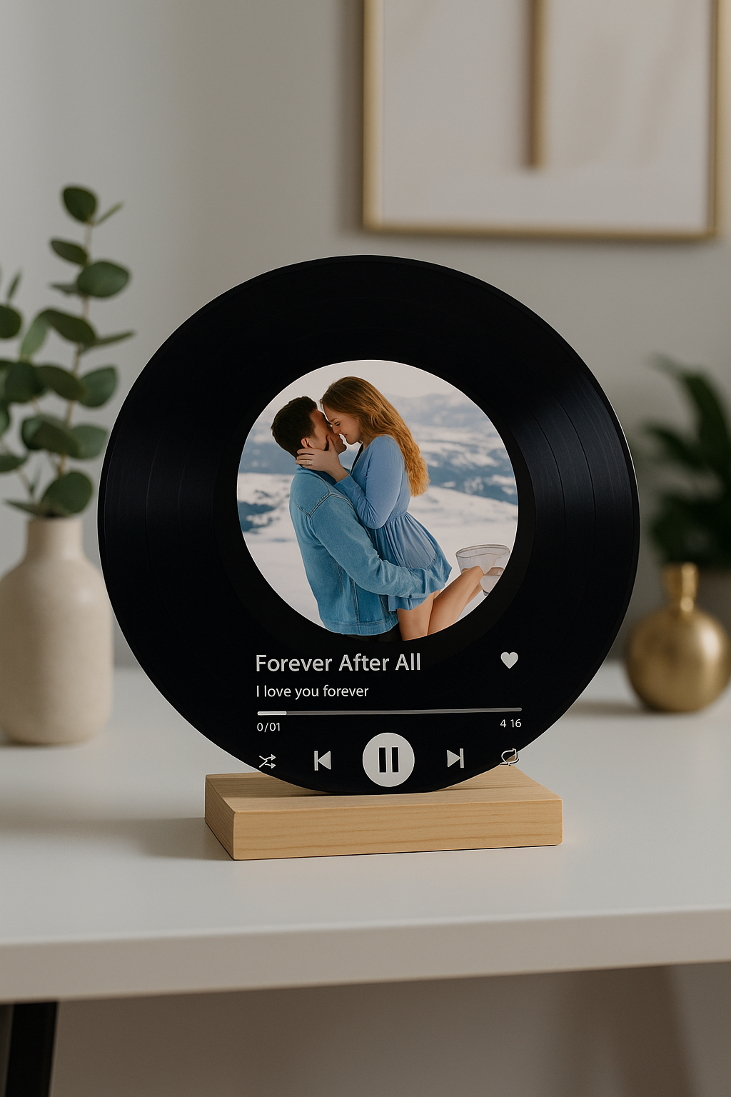 Personalized Song & Photo Acrylic Plaque - Sentimental Music Gift