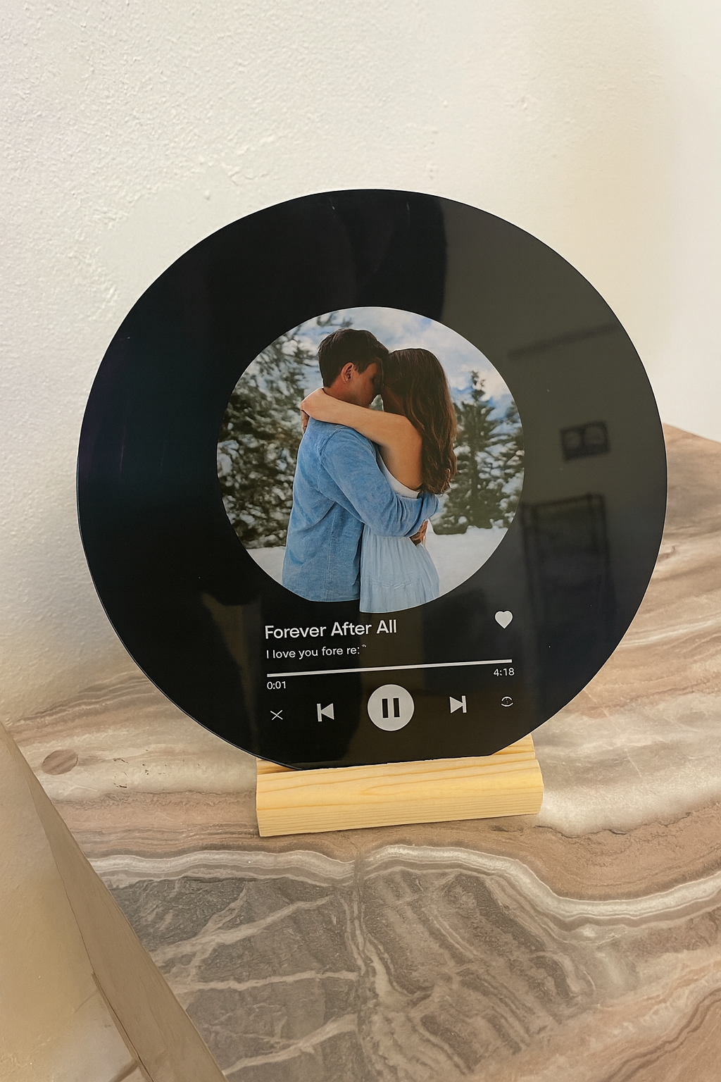Personalized Song & Photo Acrylic Plaque - Sentimental Music Gift