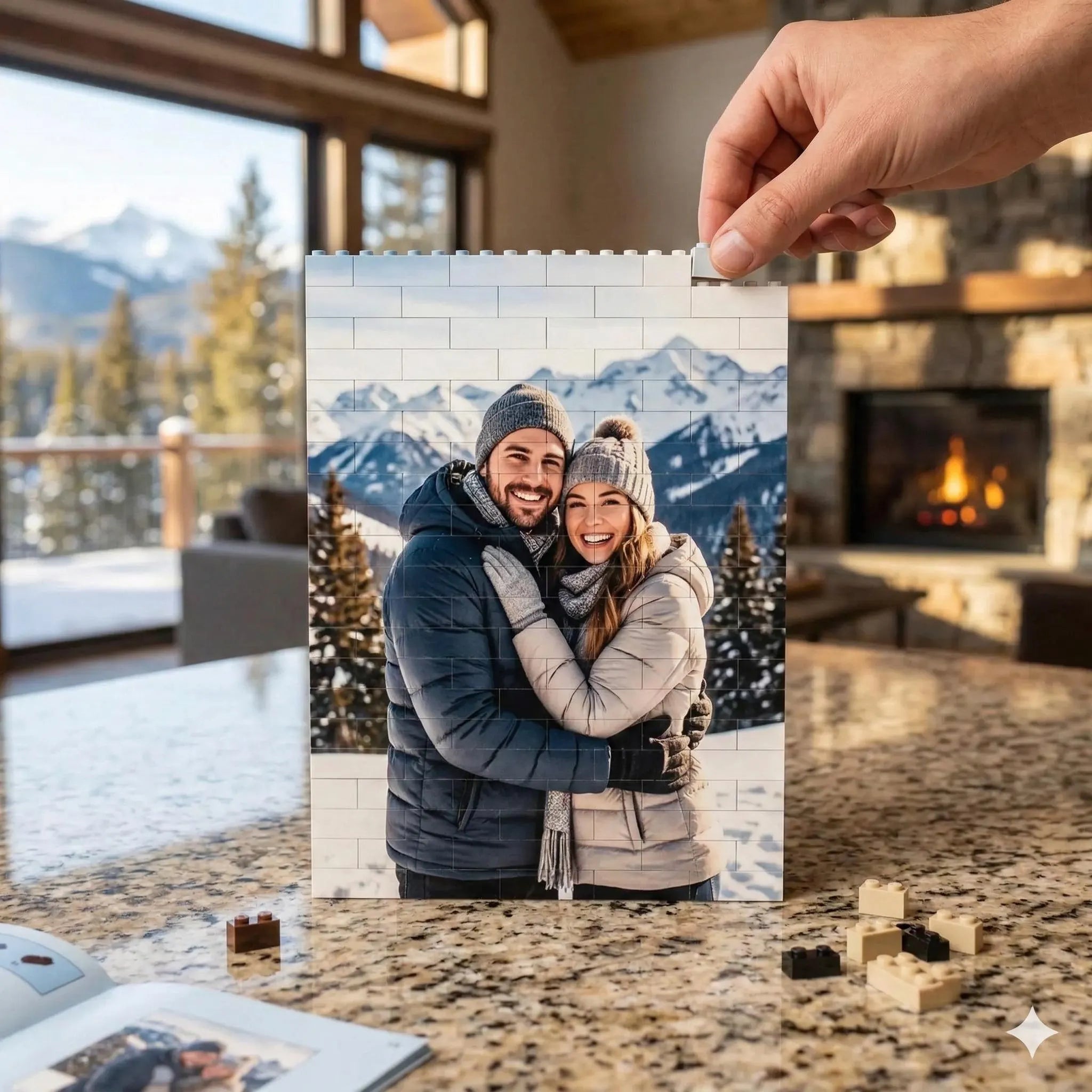 Personalized photo building block puzzle example