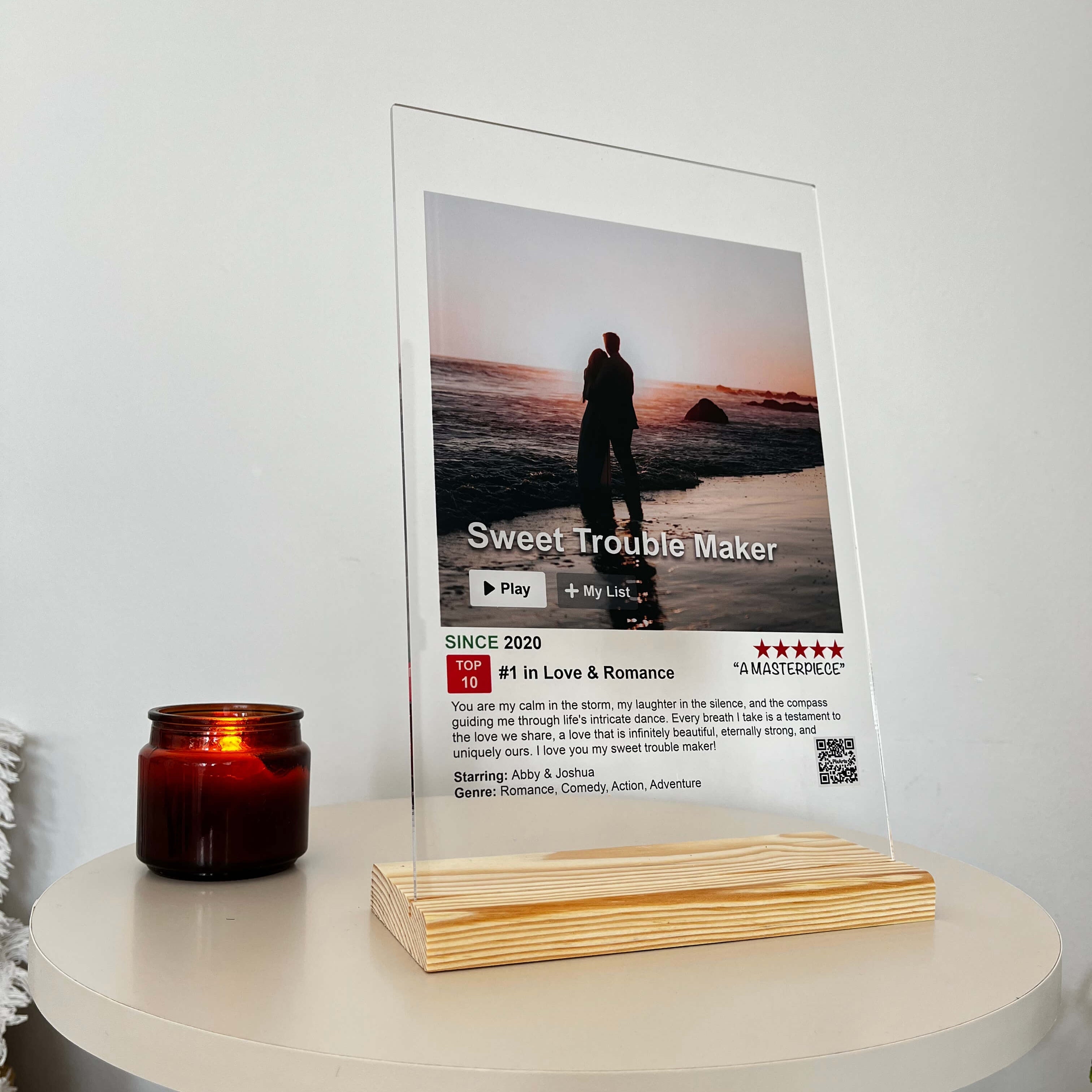 Movie Poster Acrylic Plaque Gift