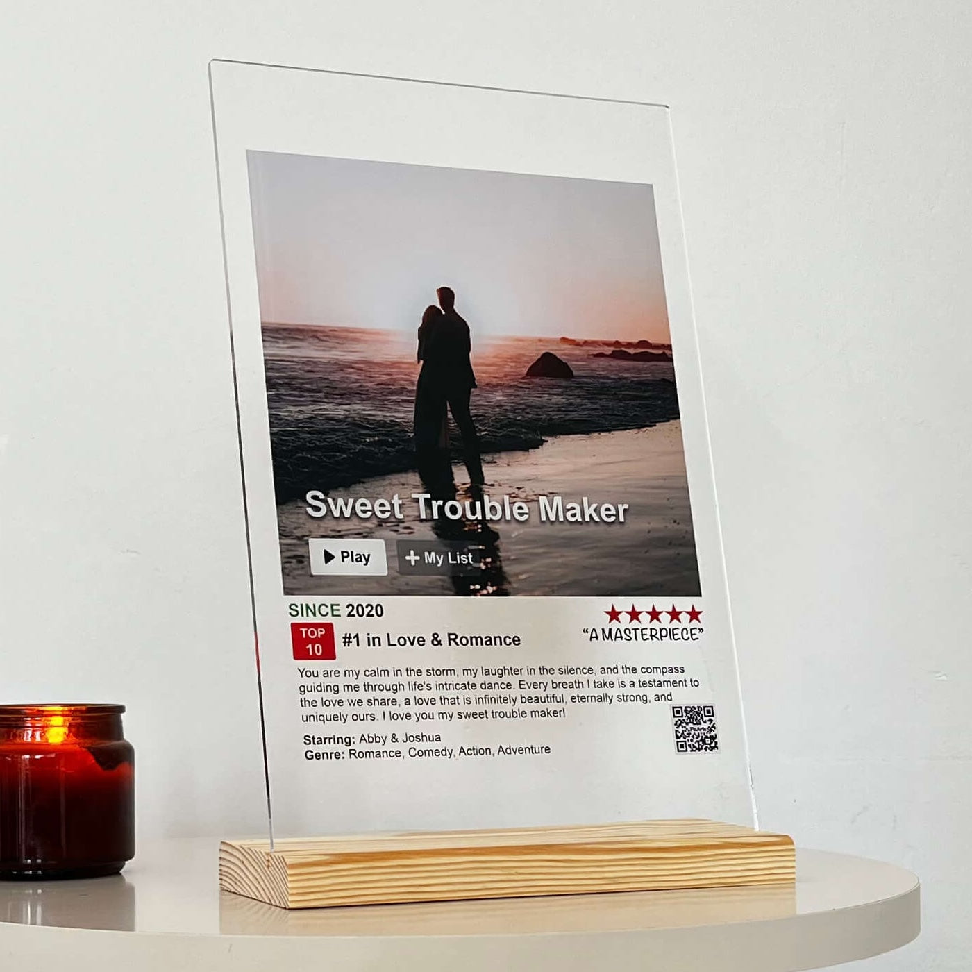 Movie Poster Acrylic Plaque Gift