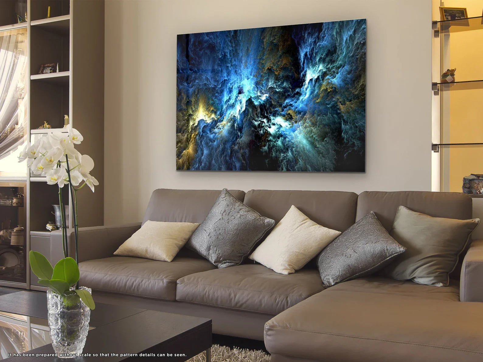 Mystic Sky Glass Wall Art Decor Large Printing Abstract
