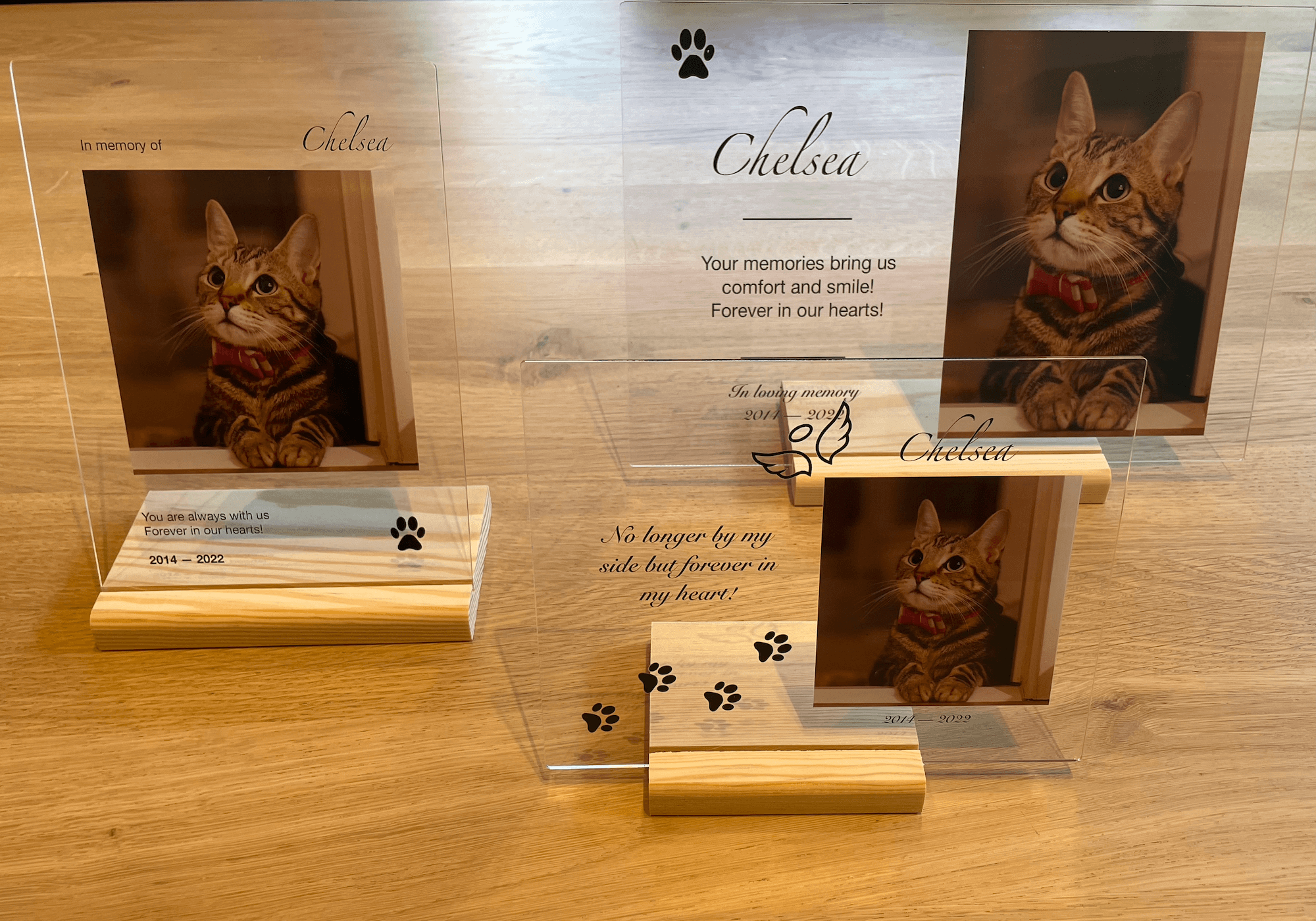 Pet Memorial Custom Portrait Acrylic Plaque Gift