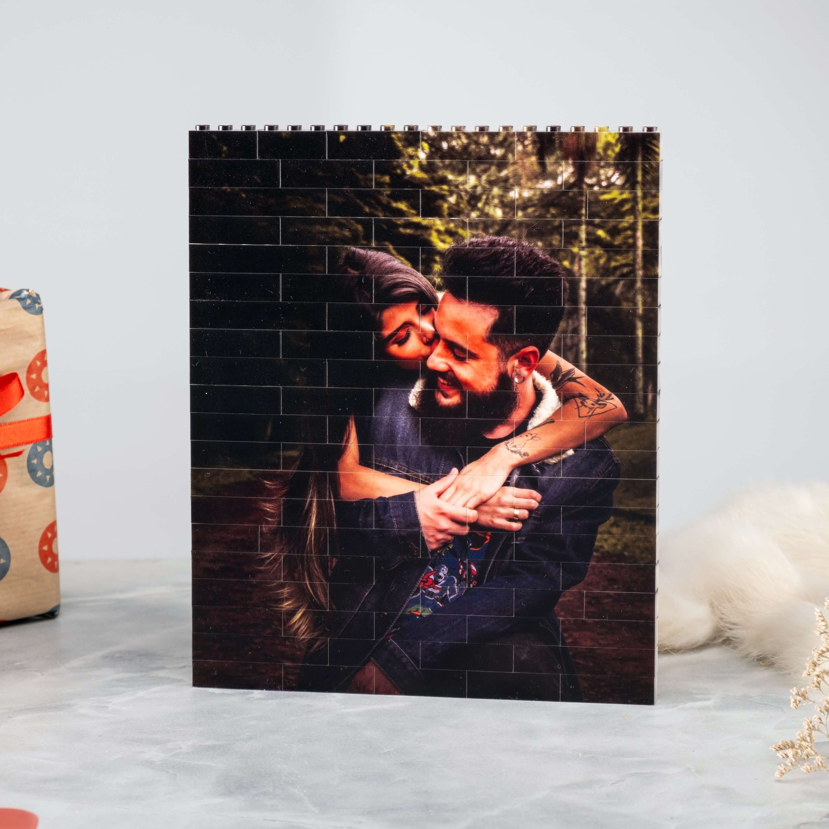 Custom Building Brick Personalized Photo Block Puzzle Gift Decorative