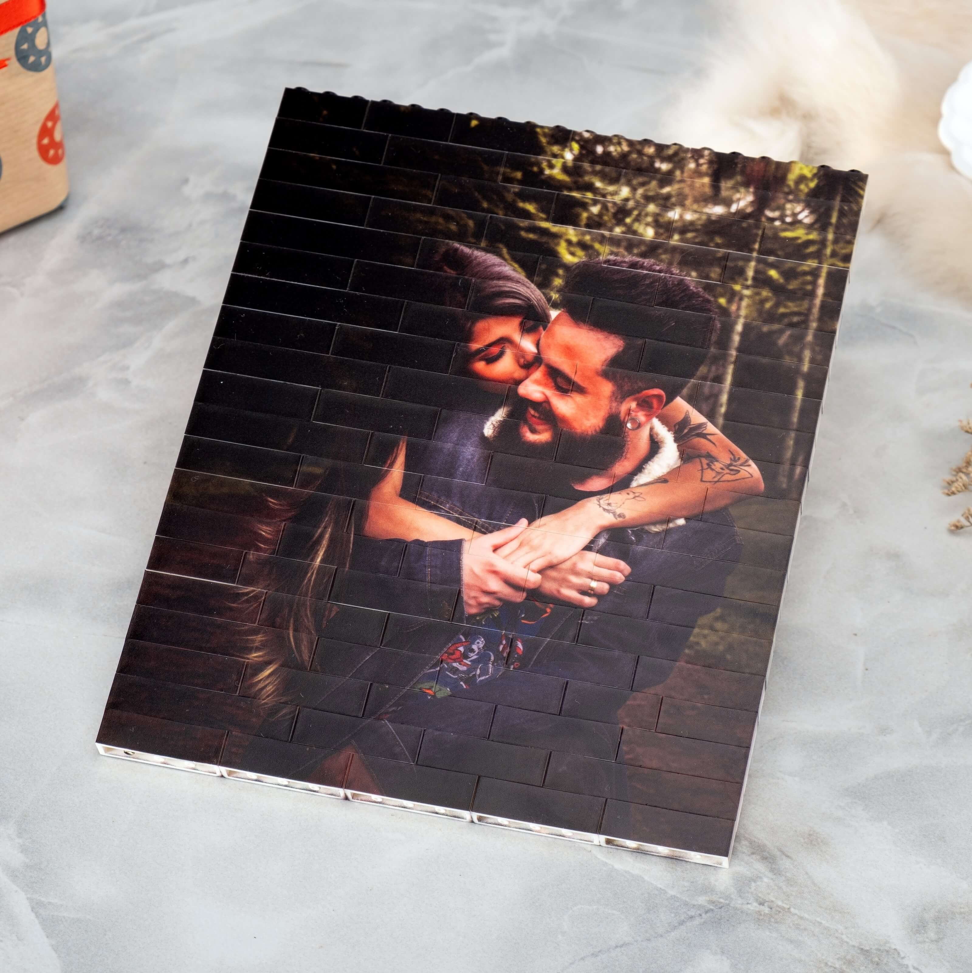 Custom Building Brick Personalized Photo Block Puzzle Gift Decorative
