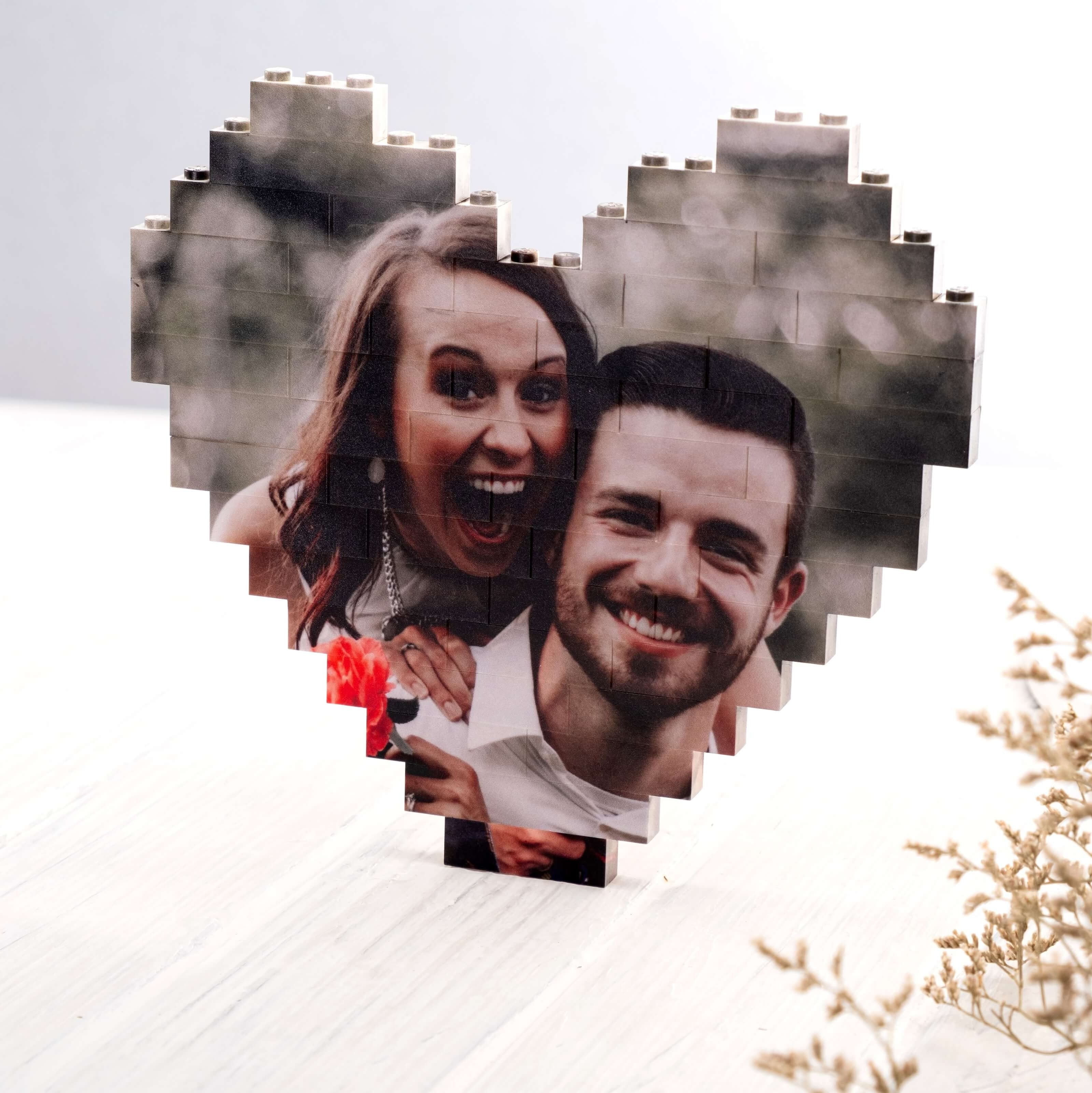 Custom Building Brick Personalized Photo Block Puzzle Gift Decorative