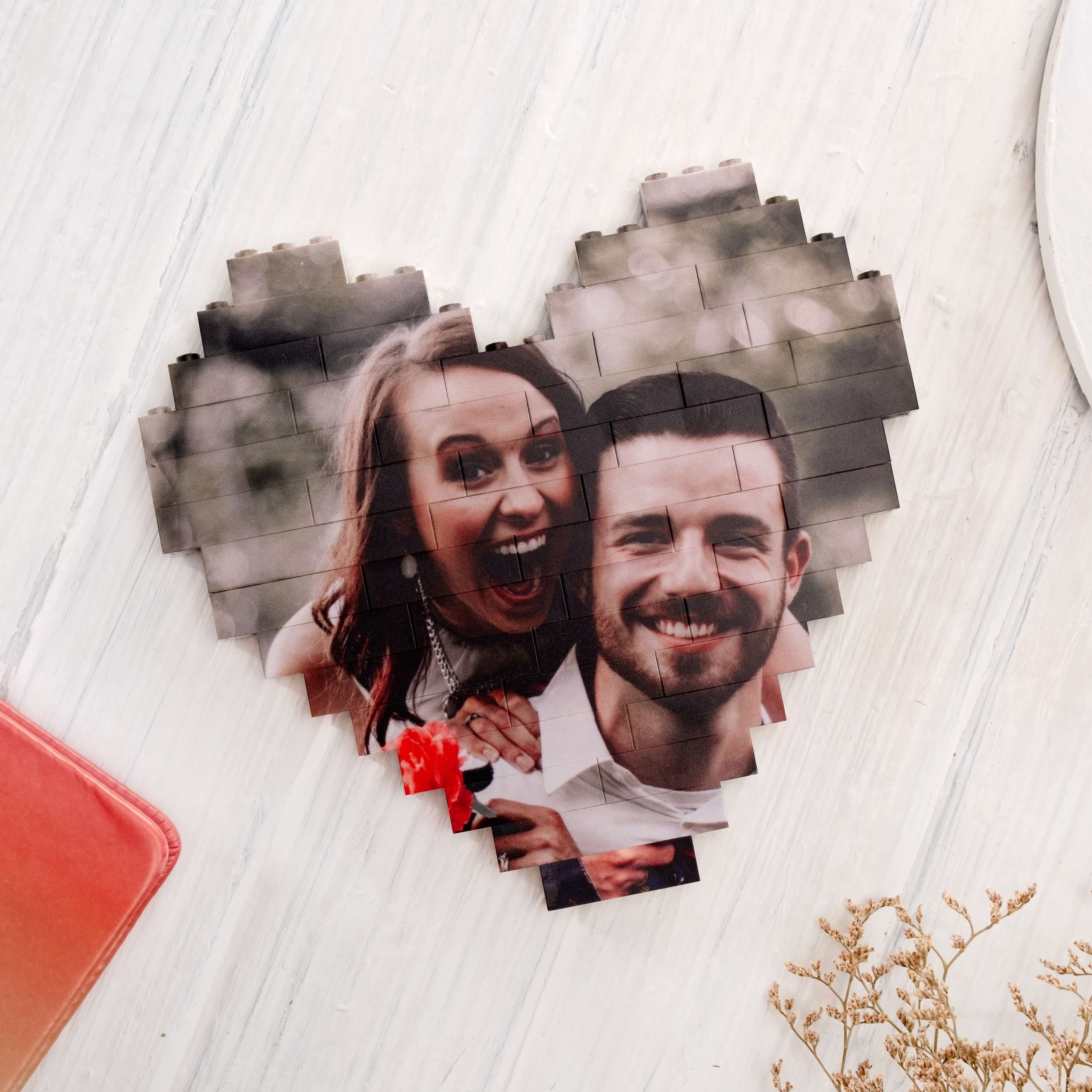 Custom Building Brick Personalized Photo Block Puzzle Gift Decorative