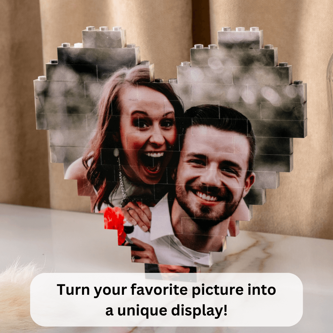 Custom Building Brick Personalized Photo Block Puzzle Gift Decorative