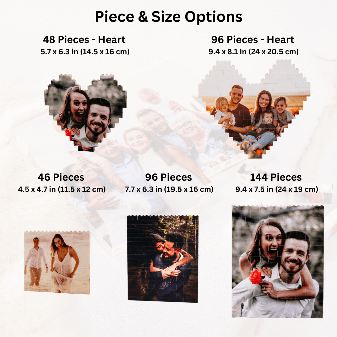 Custom Building Brick Personalized Photo Block Puzzle Gift Decorative