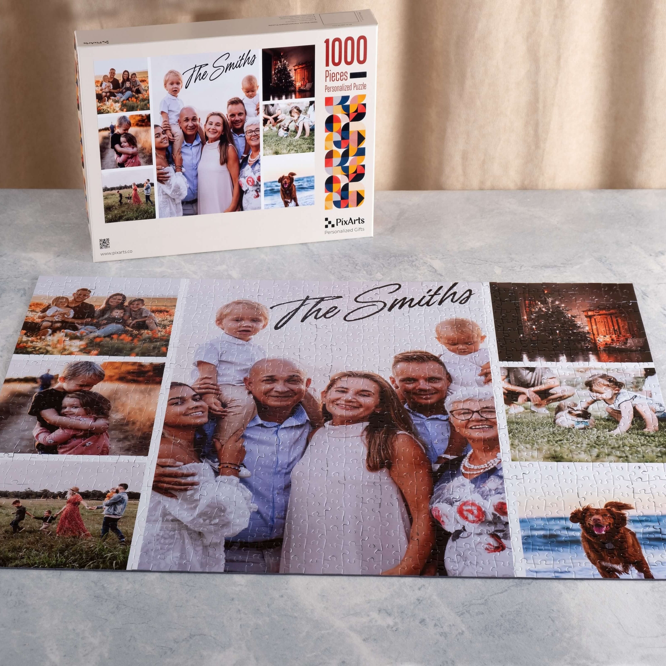 Custom Jigsaw Puzzle Personalized Gift With Box 99/500/1000 Pieces,