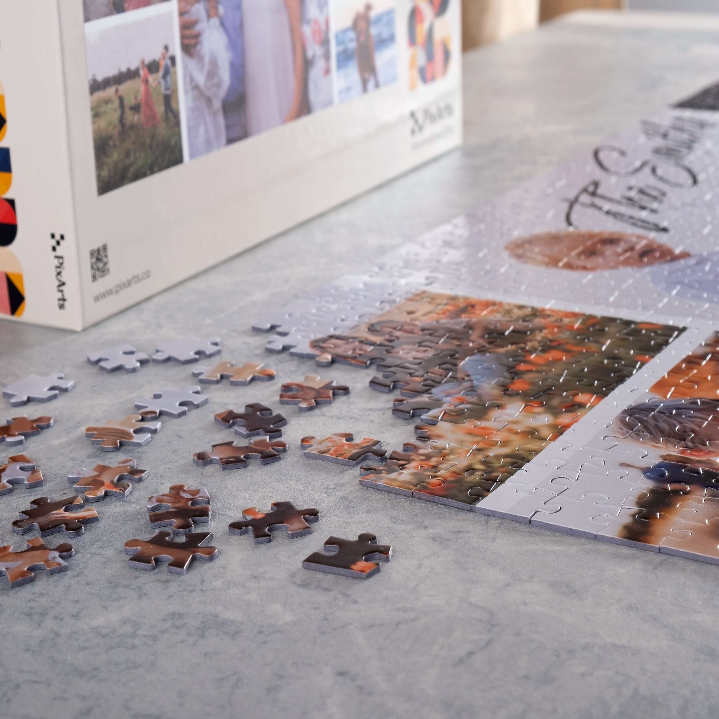Custom Jigsaw Puzzle Personalized Gift With Box 99/500/1000 Pieces,