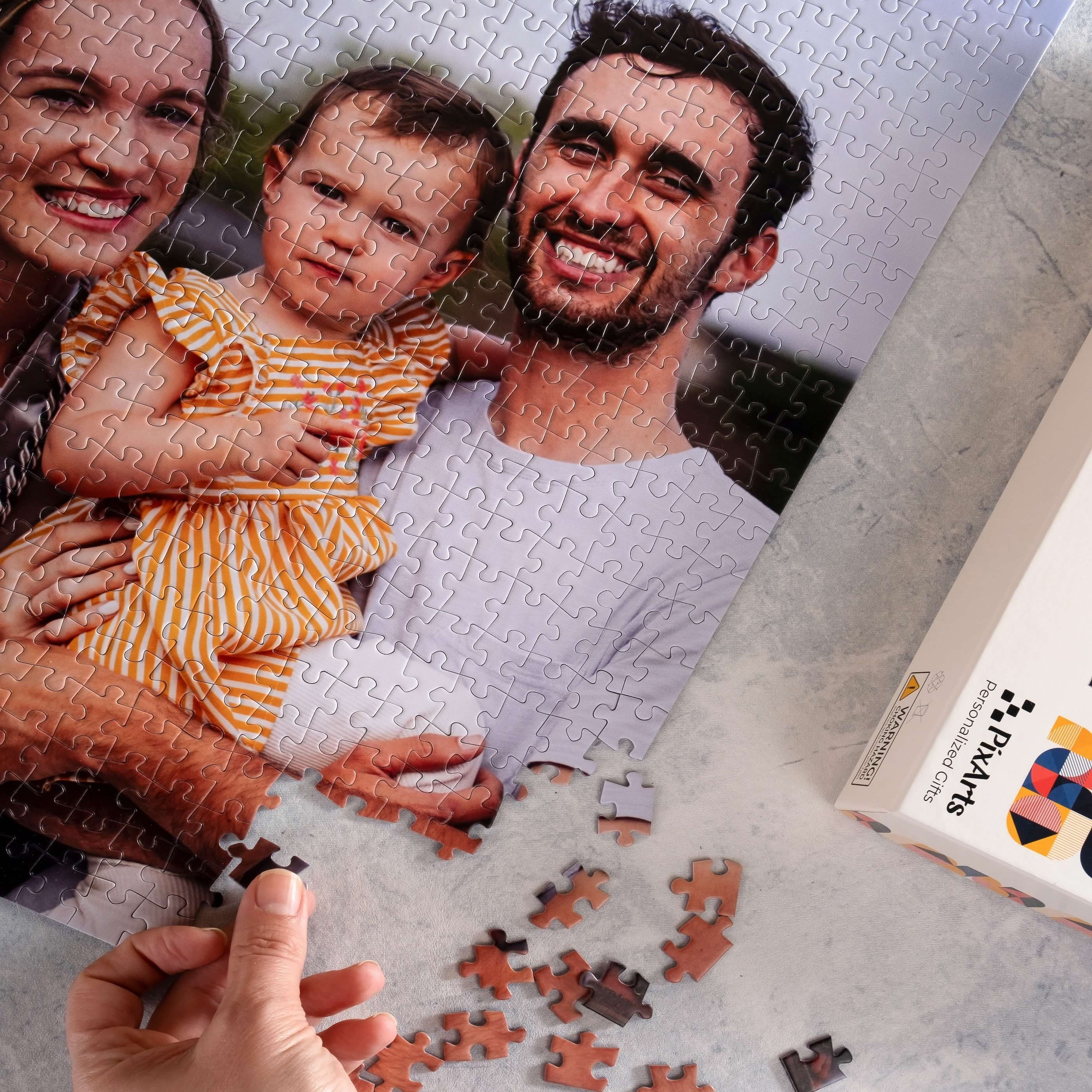 Custom Jigsaw Puzzle Personalized Gift With Box 99/500/1000 Pieces,