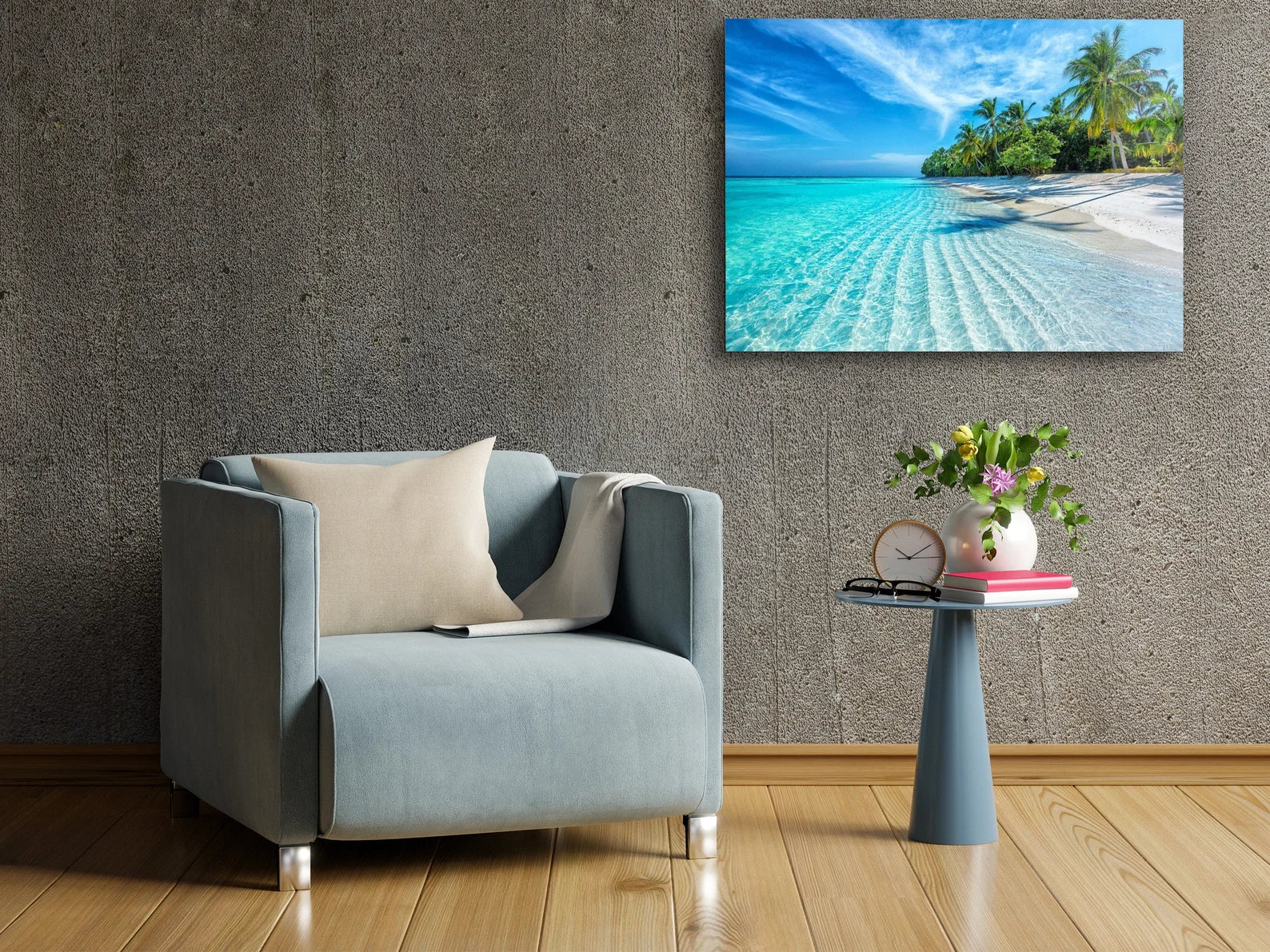 Sea Glass Wall Art Ocean Tempered Large Housewarming Gift Printing