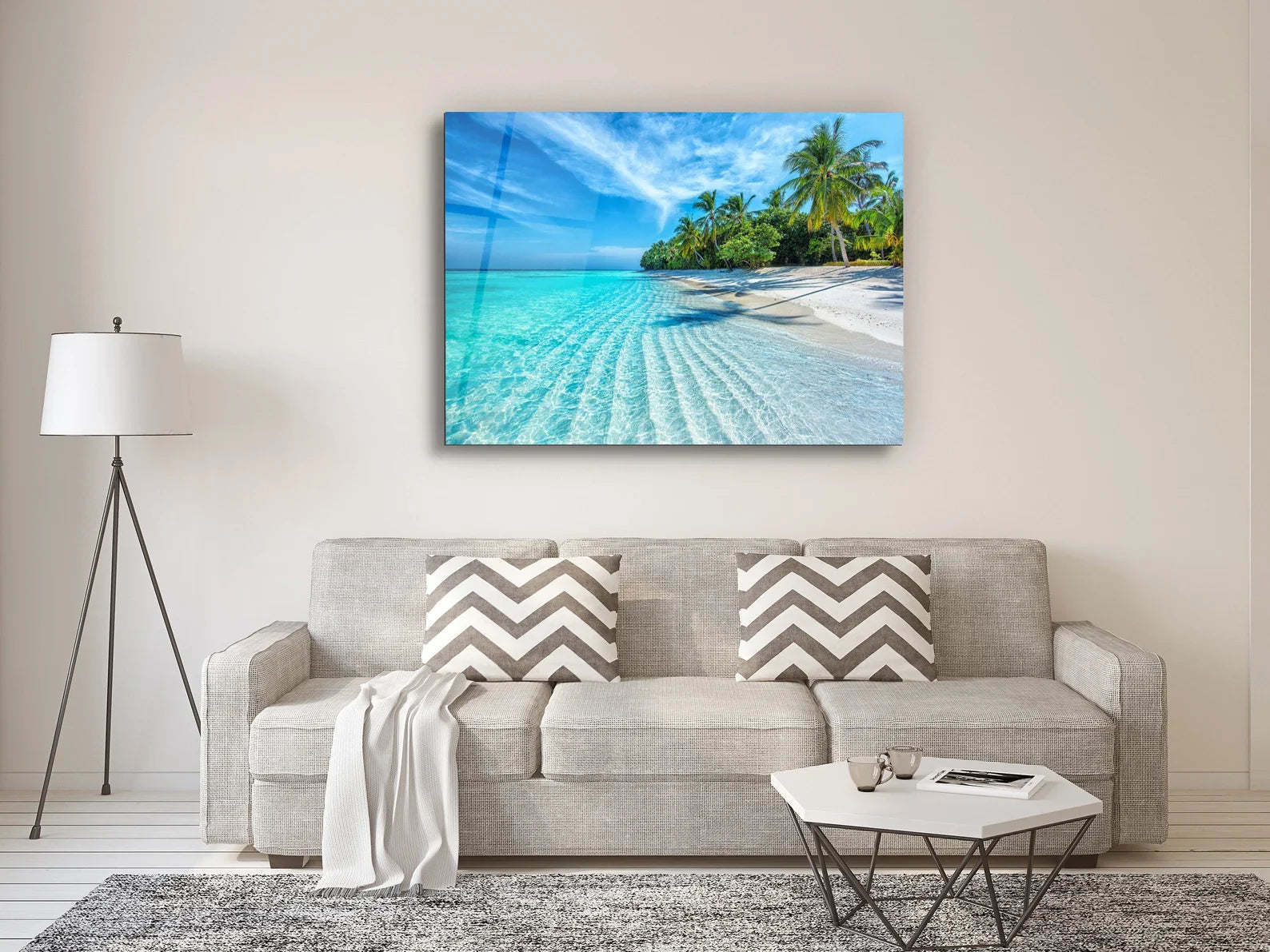 Sea Glass Wall Art Ocean Tempered Large Housewarming Gift Printing