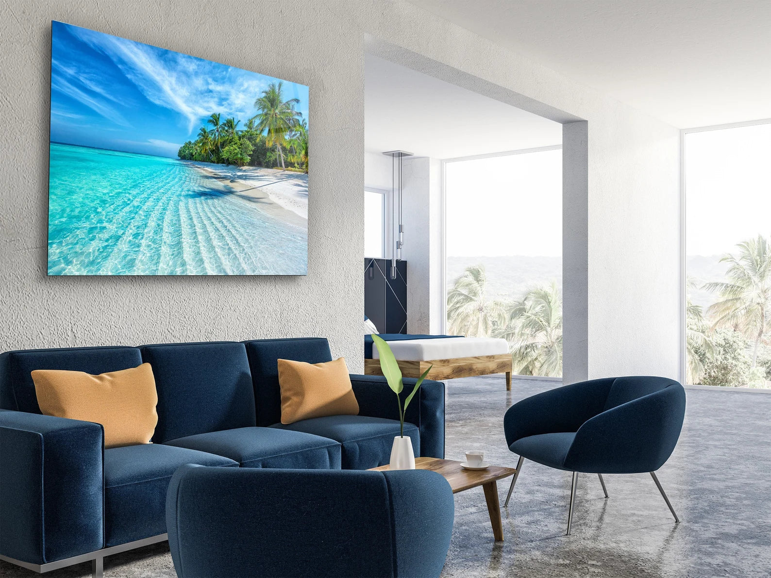Sea Glass Wall Art Ocean Tempered Large Housewarming Gift Printing