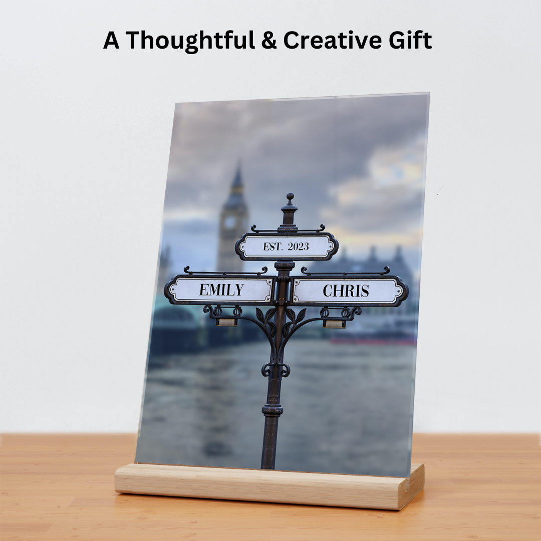 Street Sign Acrylic Plaque Gift