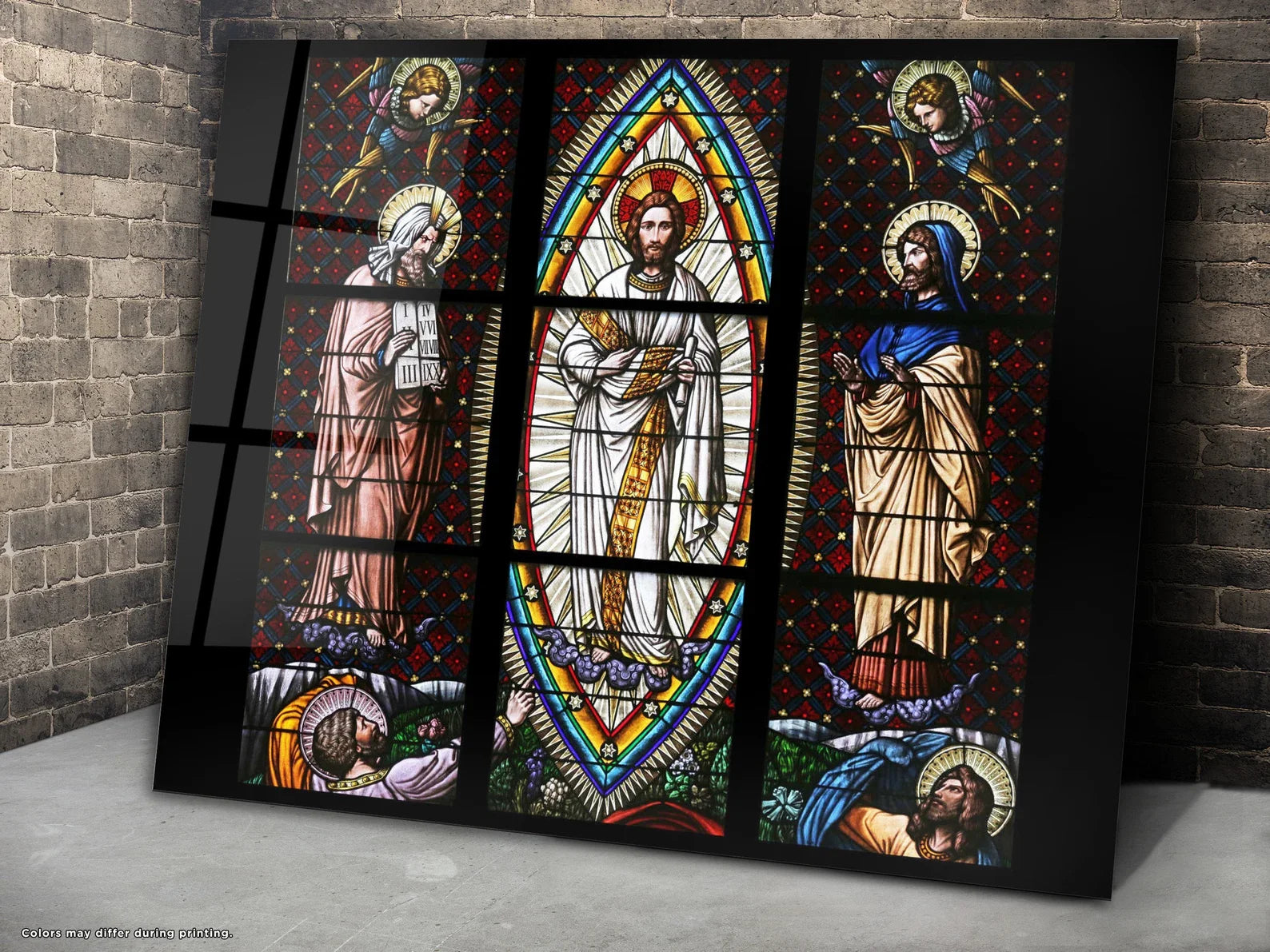 The Transfiguration Mosaic Glass Wall Art Jesus Christ Religious Decor
