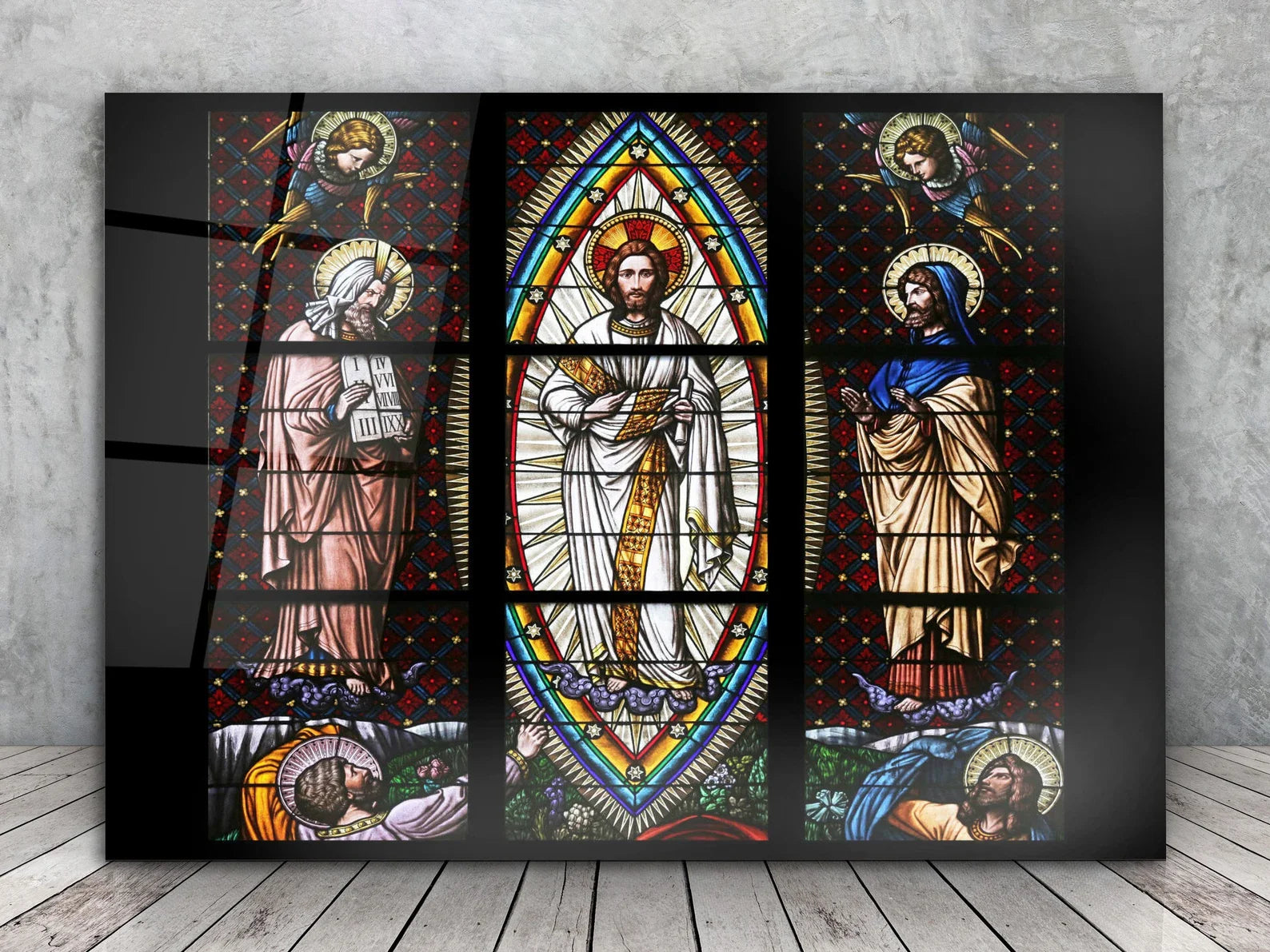 The Transfiguration Mosaic Glass Wall Art Jesus Christ Religious Decor