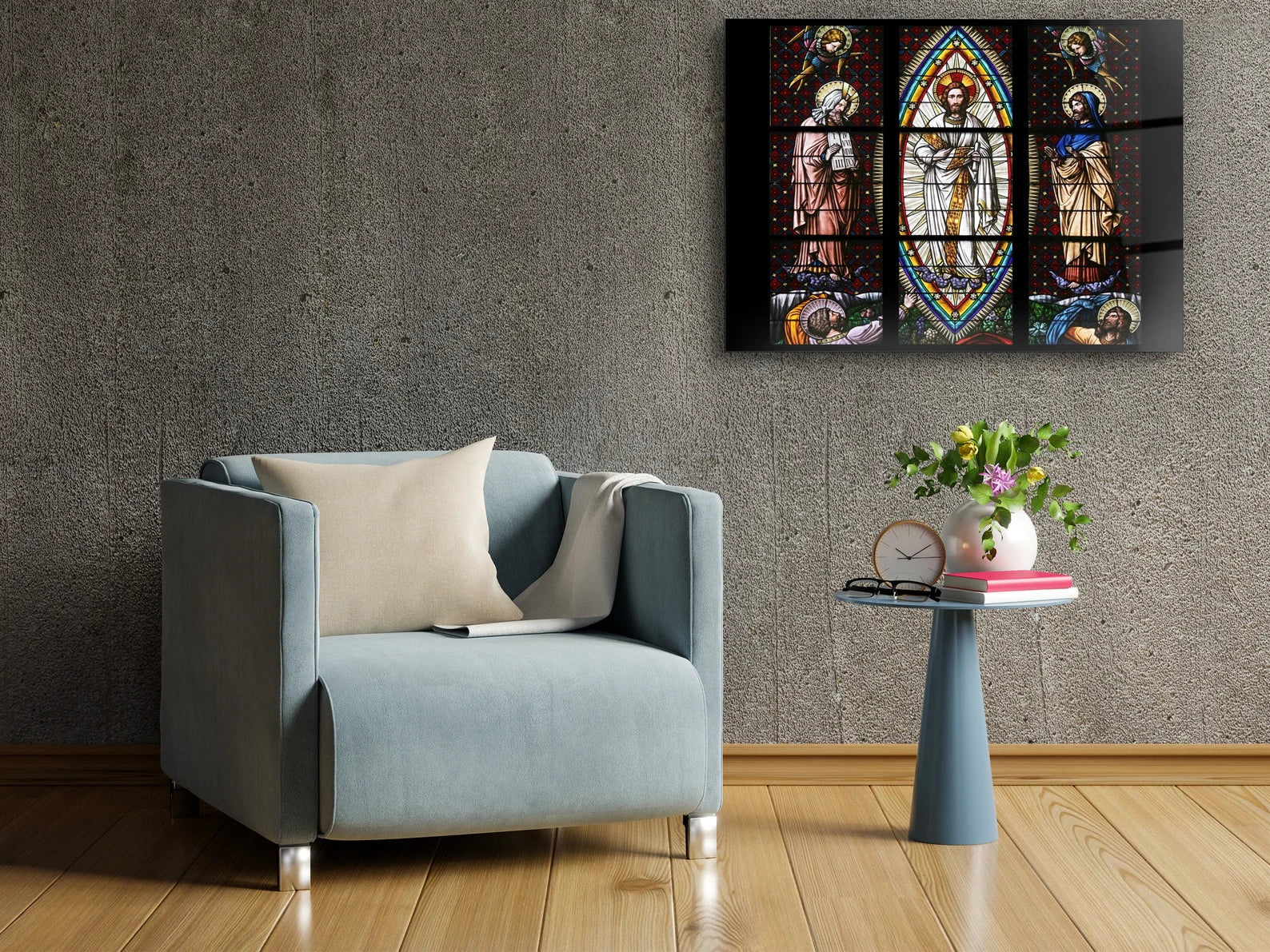 The Transfiguration Mosaic Glass Wall Art Jesus Christ Religious Decor