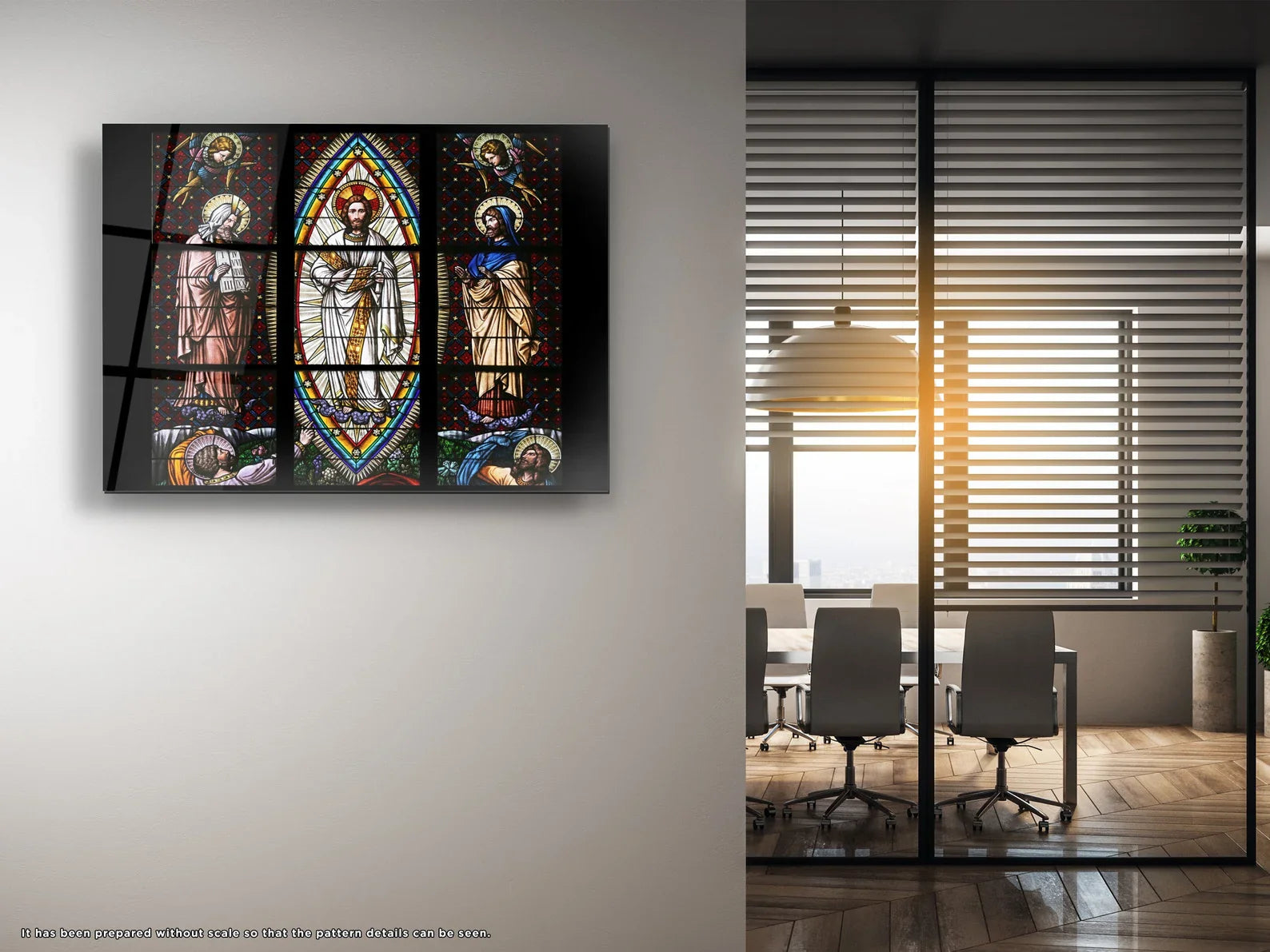 The Transfiguration Mosaic Glass Wall Art Jesus Christ Religious Decor