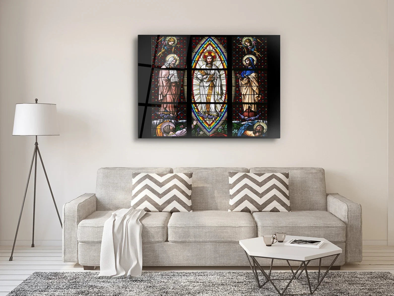 The Transfiguration Mosaic Glass Wall Art Jesus Christ Religious Decor