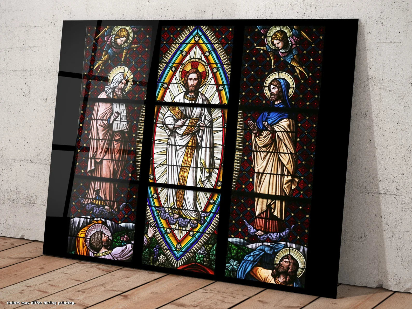 The Transfiguration Mosaic Glass Wall Art Jesus Christ Religious Decor