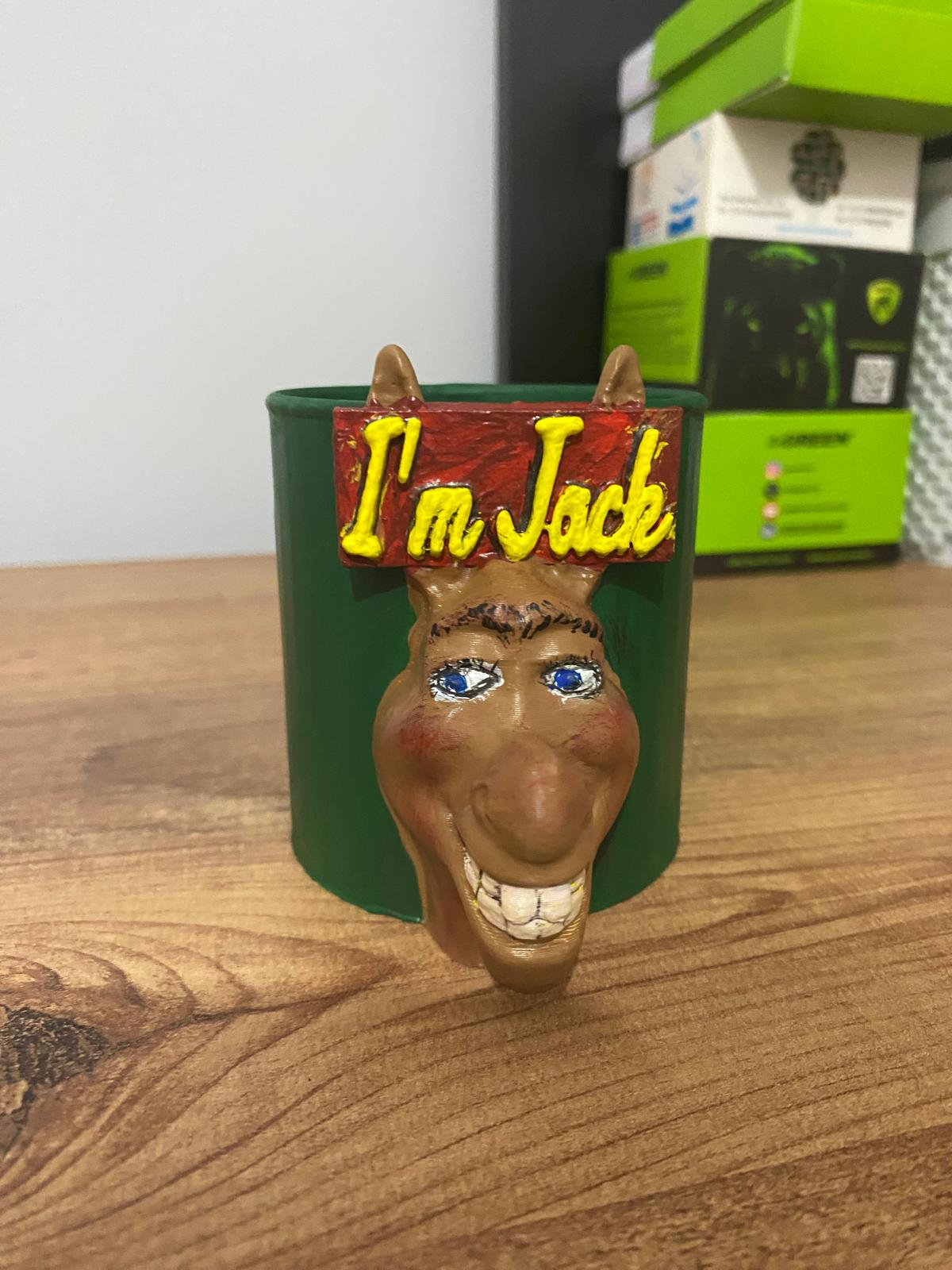 Funny Donkey Pen Holder: 3D Printed Desk Organizer & Plant Pot