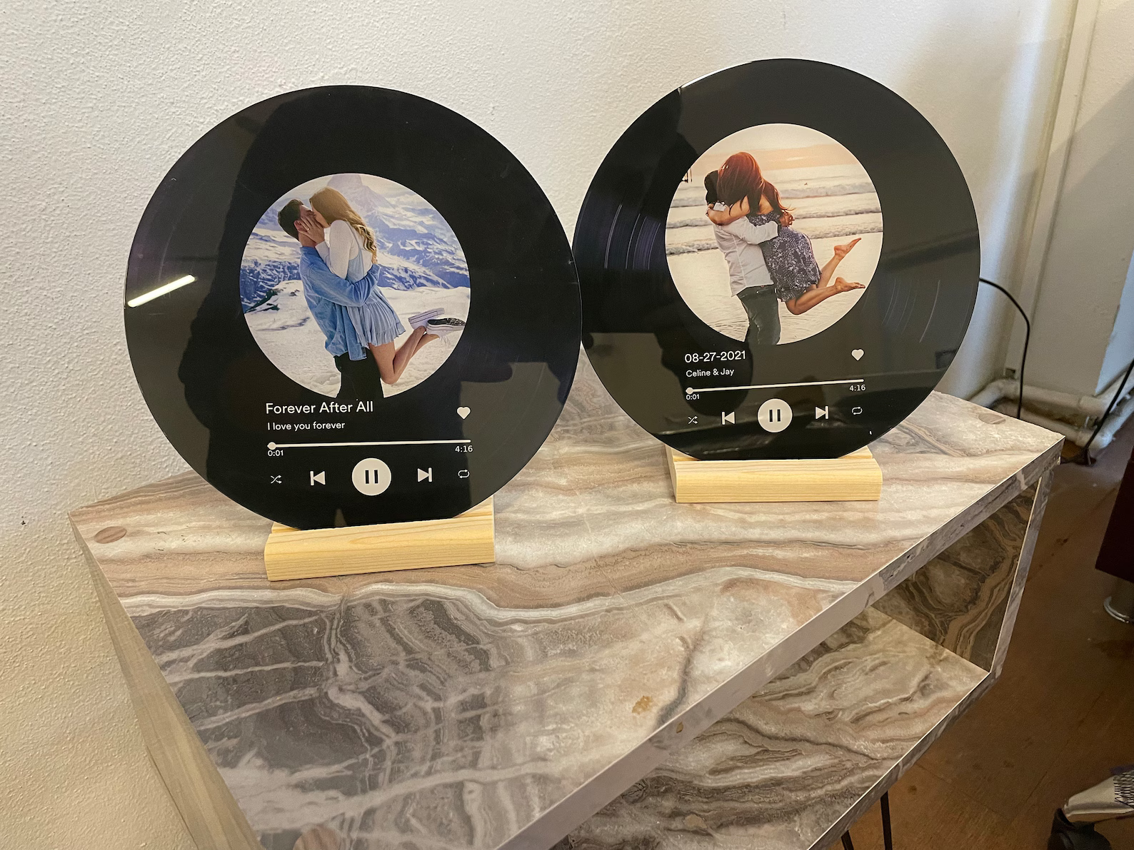 Personalized Song & Photo Acrylic Plaque - Sentimental Music Gift