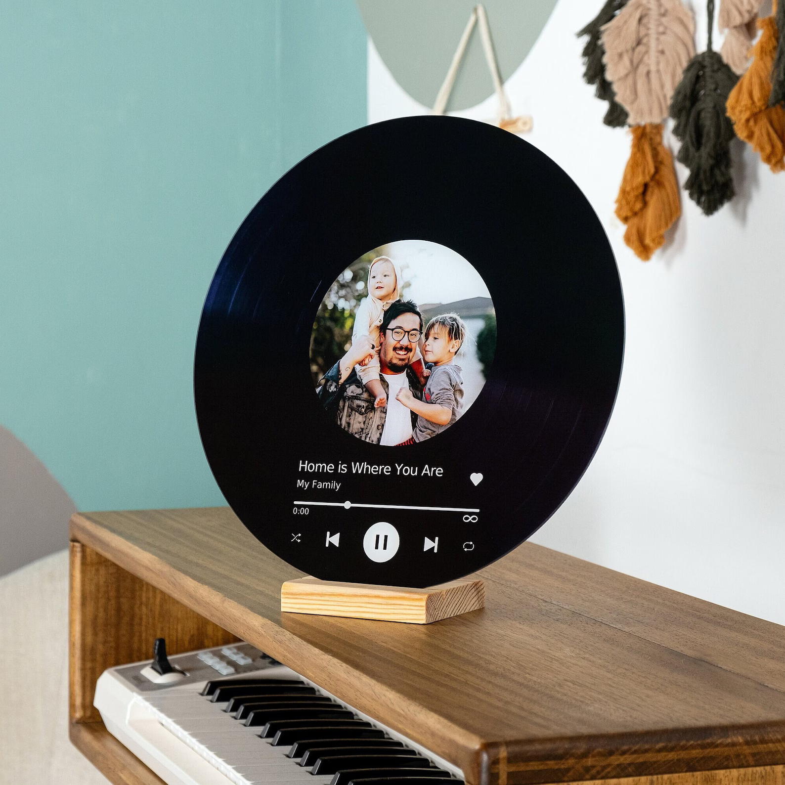 Personalized Song & Photo Acrylic Plaque - Sentimental Music Gift