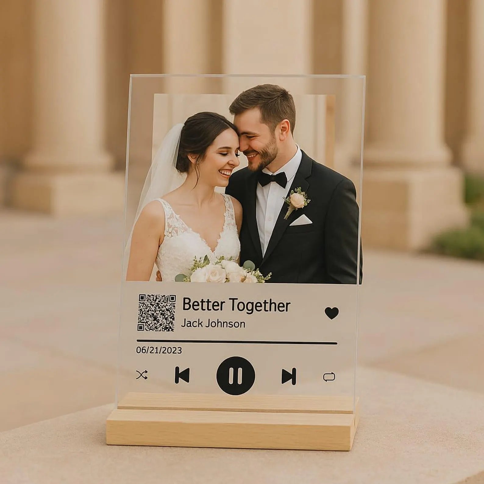 Acrylic Music Plaque – Personalized Anniversary Keepsake