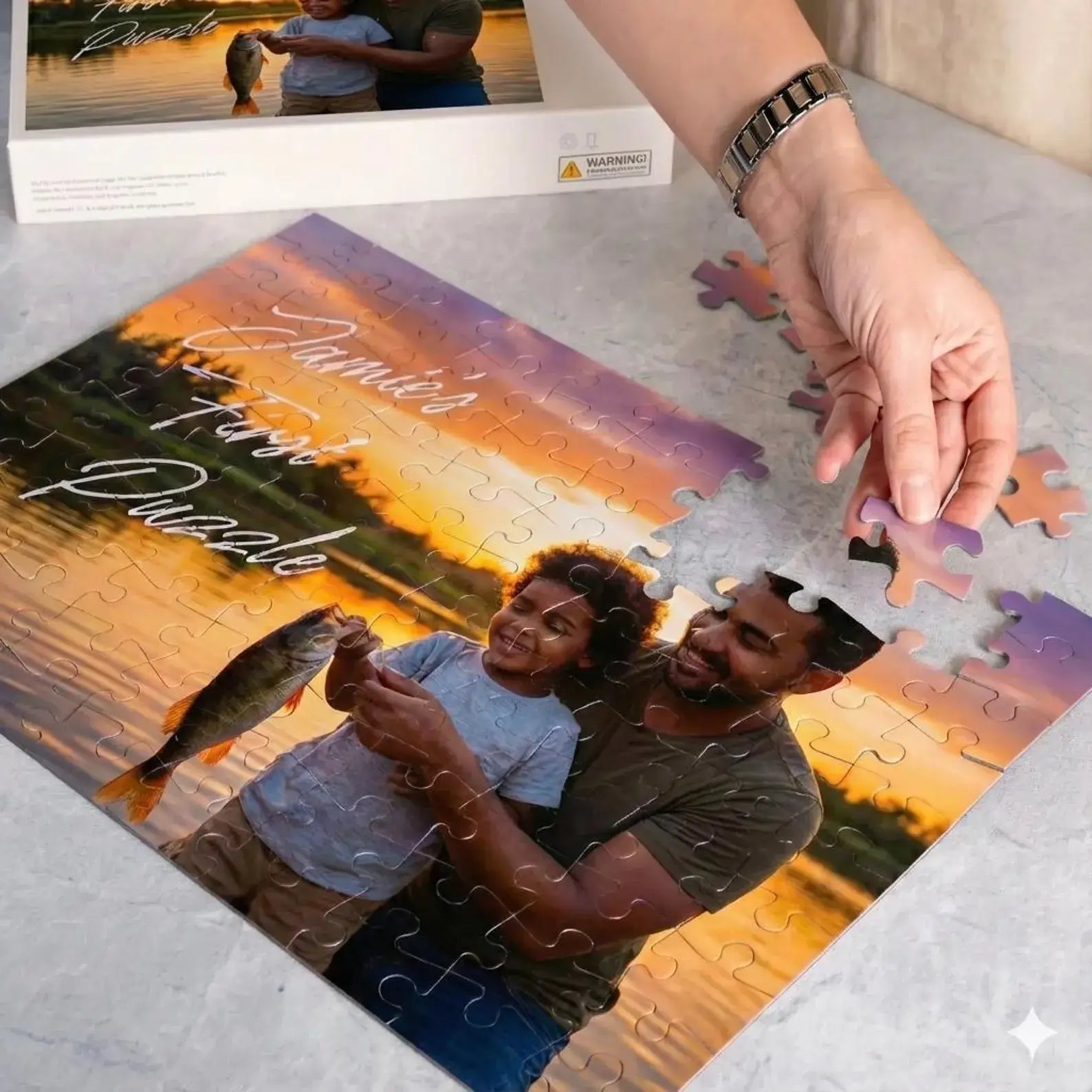 Custom Photo Jigsaw Puzzle | Personalized Picture Puzzle Gift for Family, Couples, Birthday, Anniversary