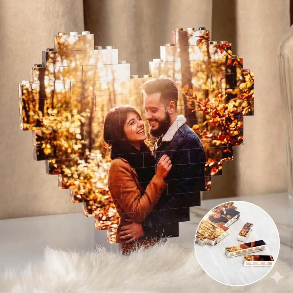 Custom photo brick puzzle product view