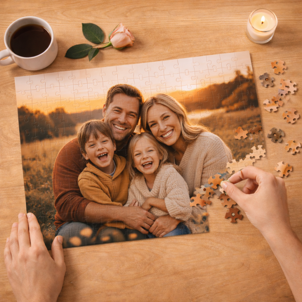 Custom family puzzle gift example