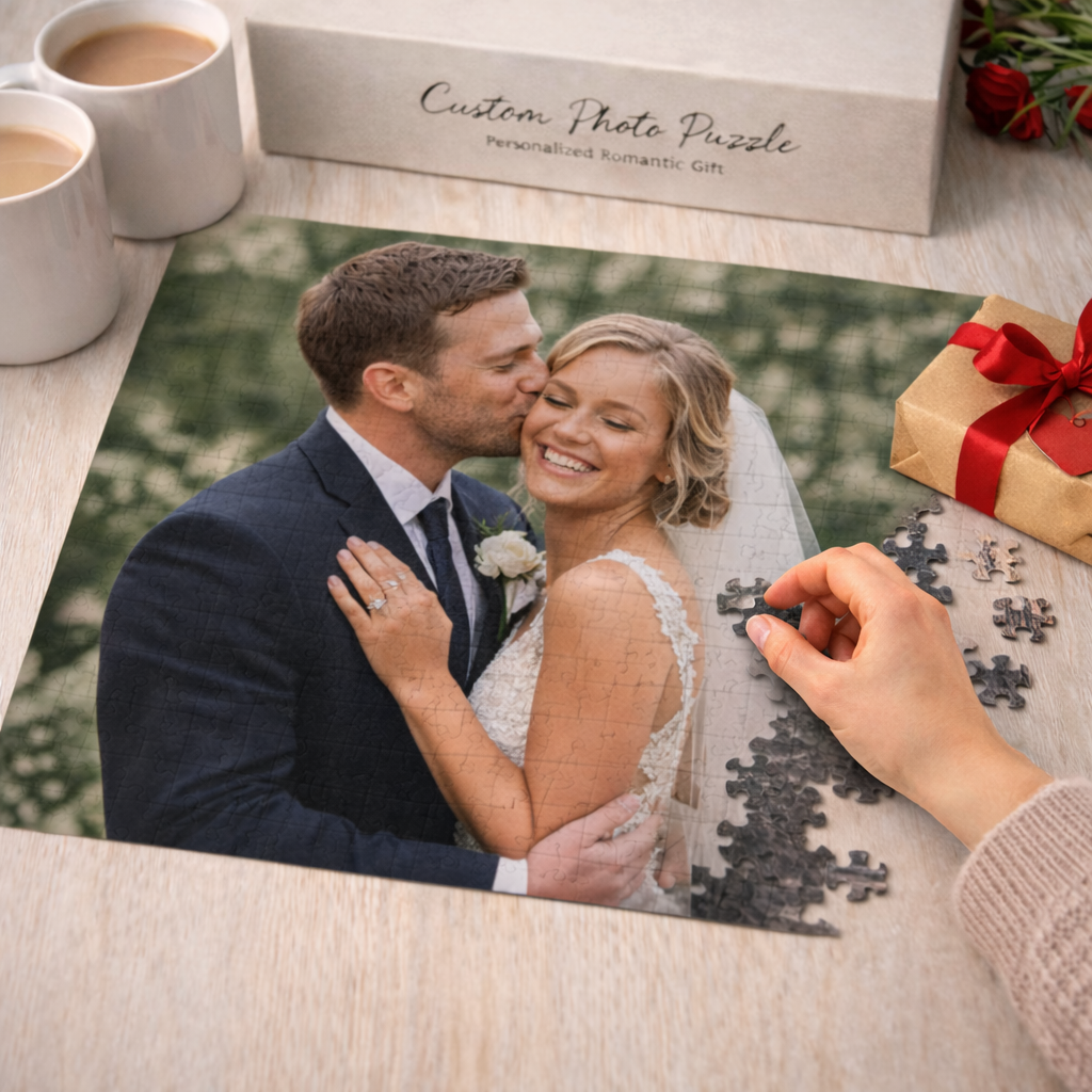Personalized jigsaw puzzle packaging example