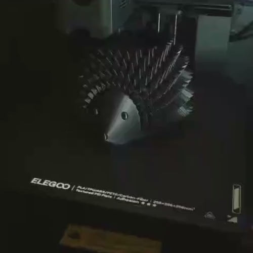3D Printed Hedgehog Planter: Geometric Succulent Pot, Desk Organizer