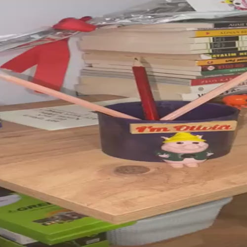 Personalized Name Pen Holder: 3D Printed Animal Desk Organizer